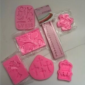 Bundle of candy fondant chocolate molds